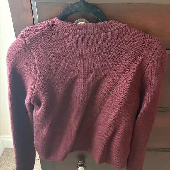 Size Small Zara Burgundy Cardigan - Picture 3 of 3